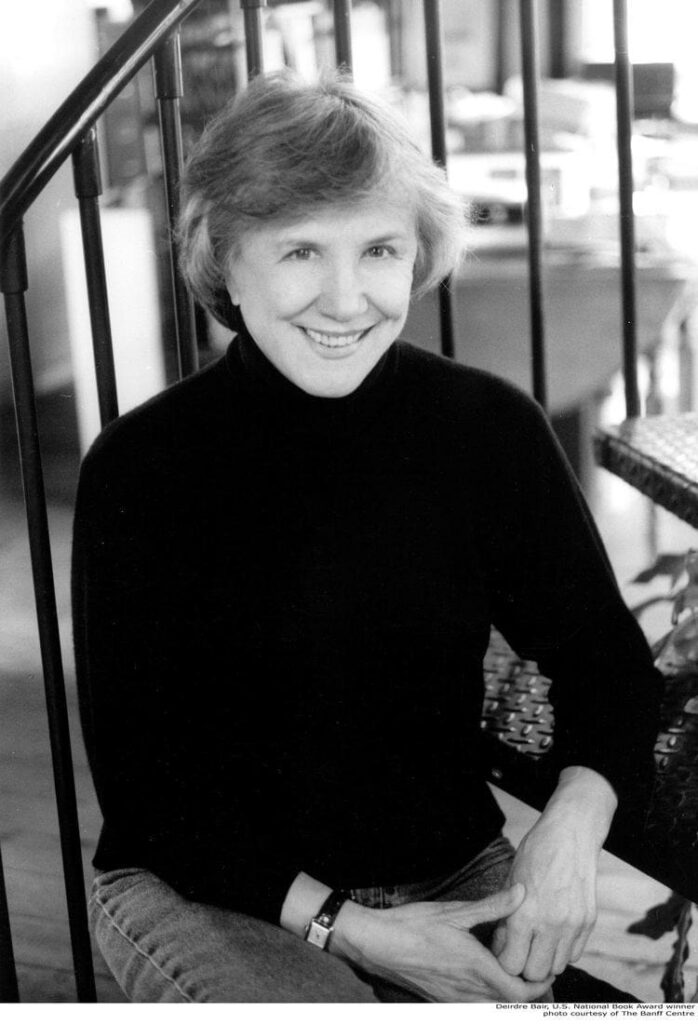 Portrait photograph of the biographer Deirdre Bair.