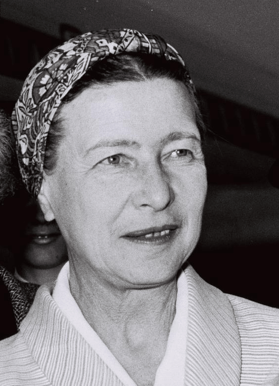 Photograph of Simone de Beauvoir, 14 March 1967.
