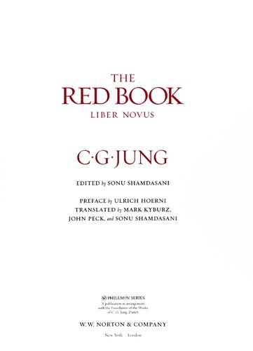 Carl Jung Red Book cover: The Red Book, Liber Novus, edited by Sonu Shamdasani.