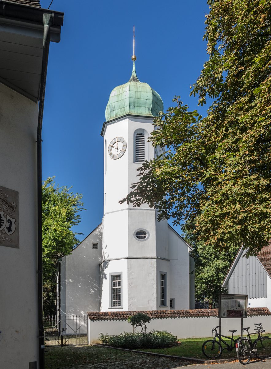 The reformed church at Kleinhuningen near Basel, where Carl Jung's father served as pastor.